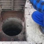 Studzienka kanalizacyjna – przed zamontowaniem kosza  filtrującego Ecobark drain